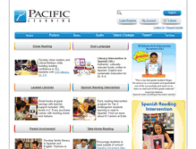 Tablet Screenshot of pacificlearning.com